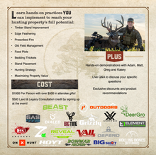 Load image into Gallery viewer, HuntWorx + Land &amp; Legacy Habitat Workshop - Iowa