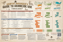 Load image into Gallery viewer, Land &amp; Legacy Guide to Herbicide Use Poster