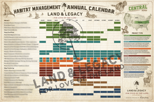 Land & Legacy Central Zone Annual Calendar