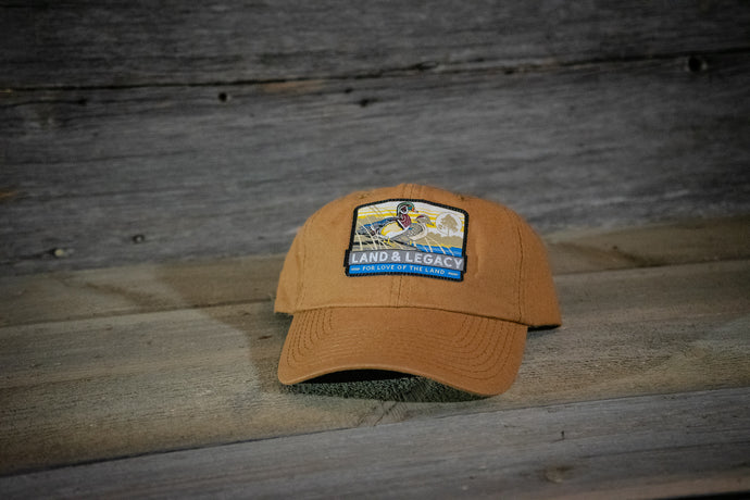 Wood Duck Conservation Cap - Solid Brown - 6 Panel Unstructured Cap